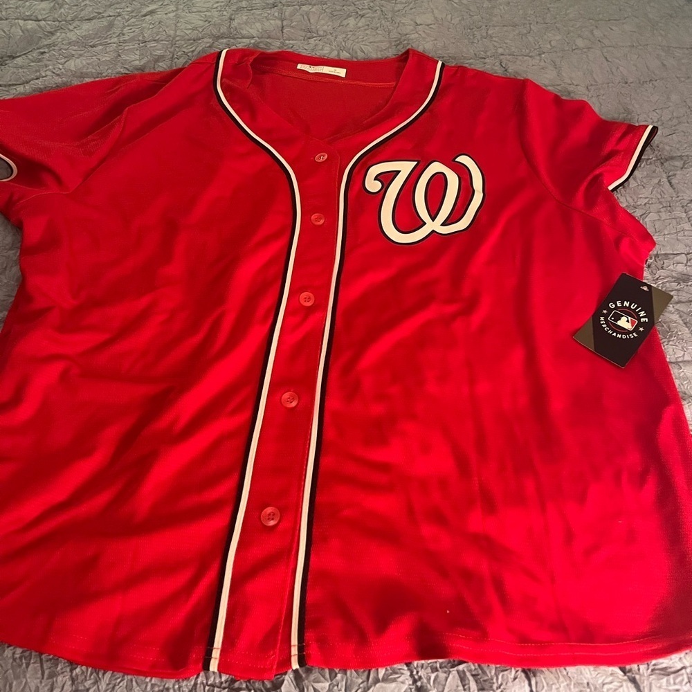 Washington Nationals Majestic Official Jersey NWT Size 3X
